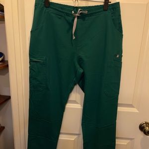 FIGS Hunter Green Yola Scrub Pants Size L